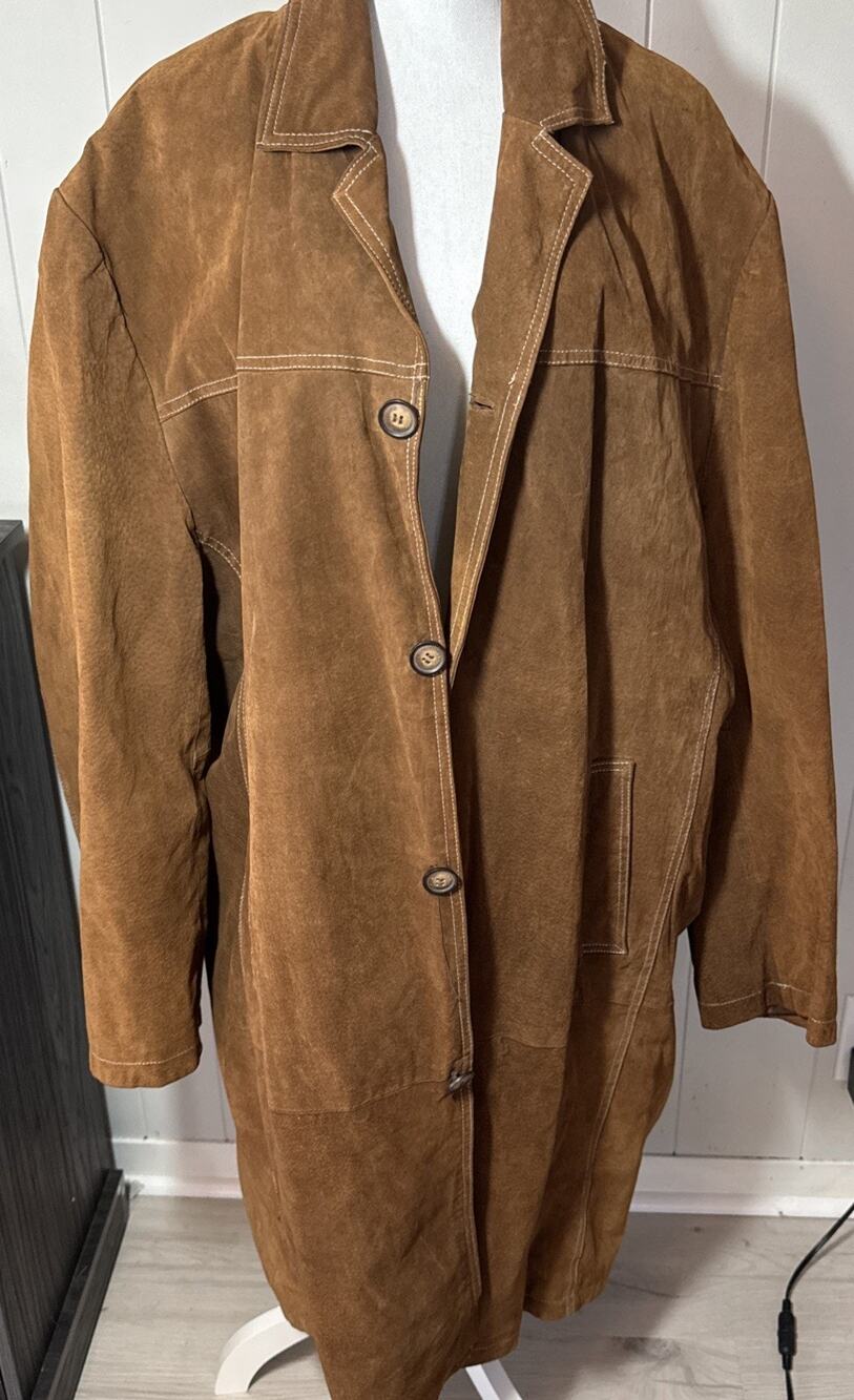 Brown Wilsons Leather Jacket Men’s Distressed M Julian 3XL